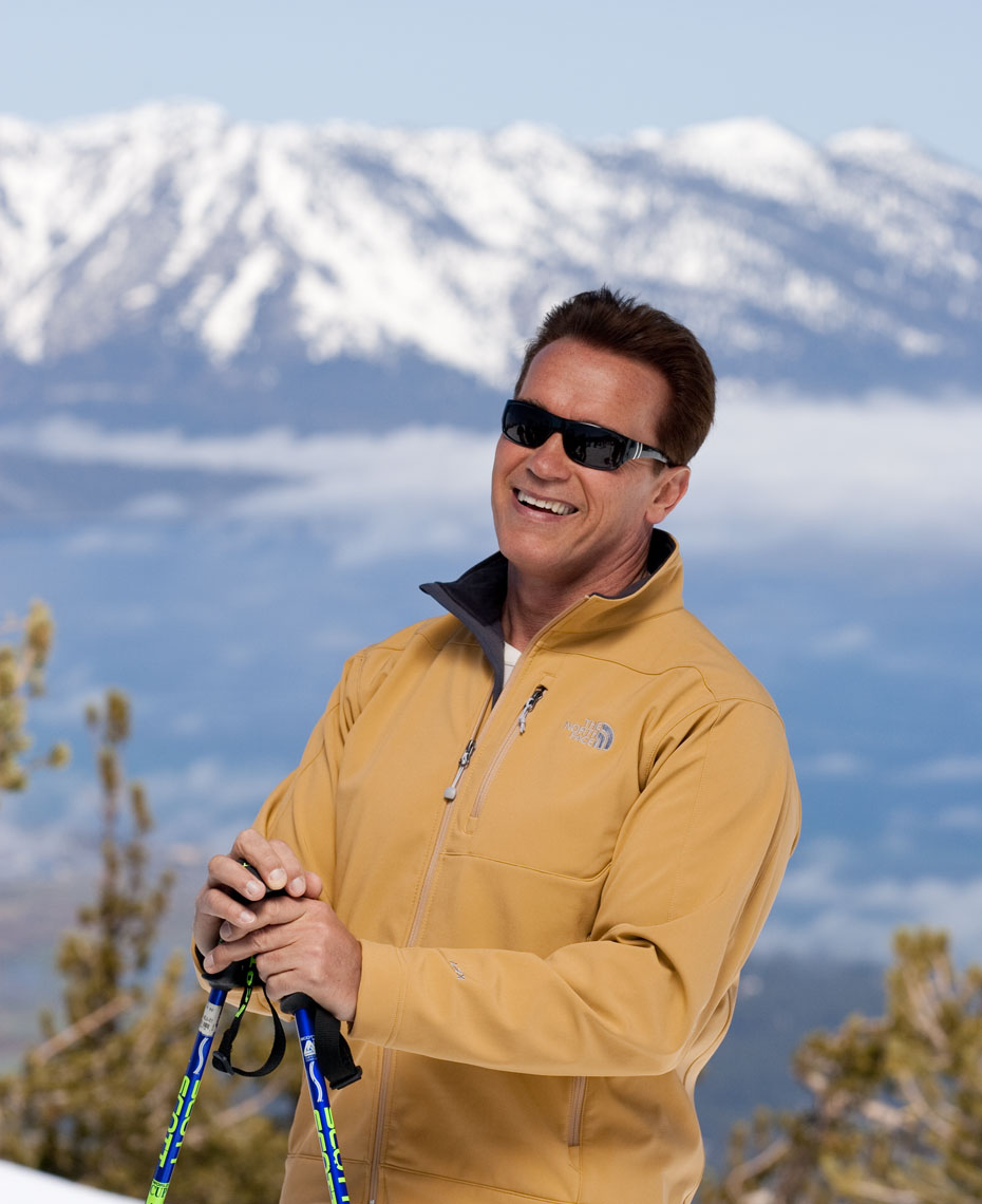 Arnold Schwarzenegger Visit California Photography Lake Tahoe